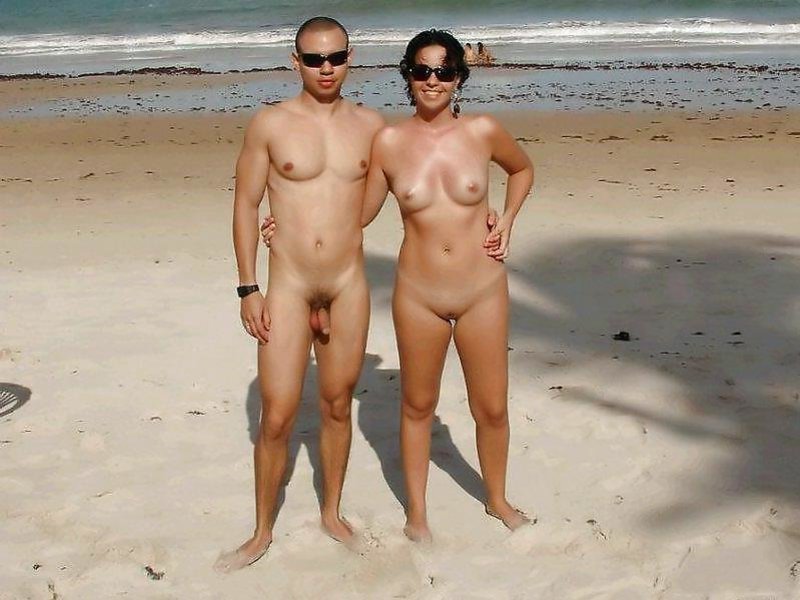 Nudist woman masturbate penis and interracial
