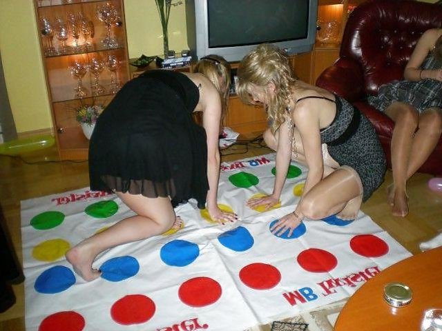 Playing Twister Upskirt Bare And Downblouse Zb Porn