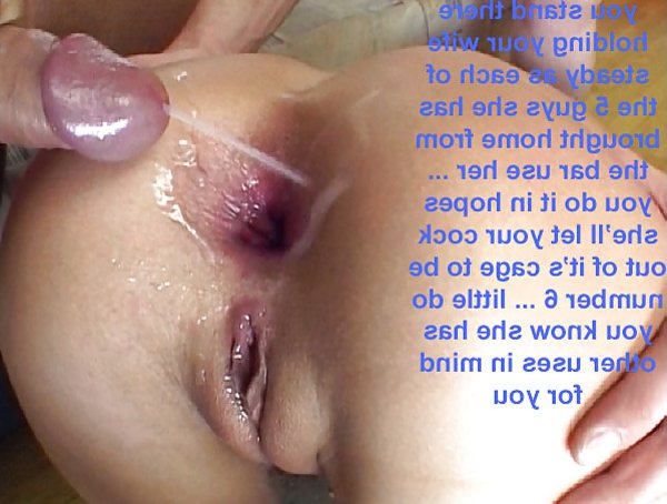 Hotwife begs creampie with captions
