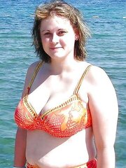 Bikini swimsuit brassiere plumper mature clothed teenager gigantic bra-stuffers