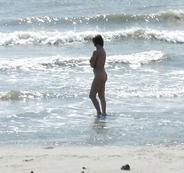 MY WIFEY ON THE BEACH