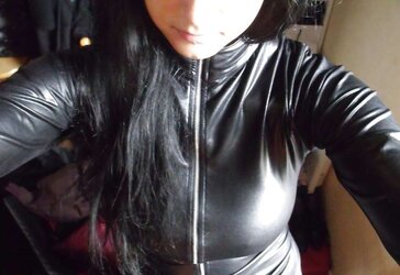 French spandex goth with enormous orbs from versailles