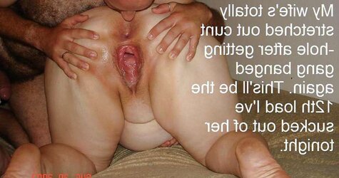 Cuckold Captions of me and my wifey.