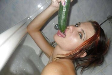 BATHING WITH CUCUMBER