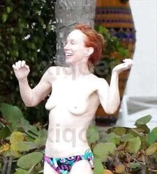 Kathy Griffin Bare-Chested and Upskirt