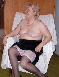 Fabulous granny in undies