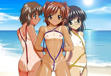 Anime Sling Bathing Suits