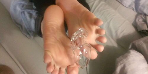 Footjob out of Chastity Sole Fetish Photoset