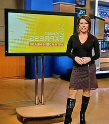 Newsbabe Robin Meade with fakes