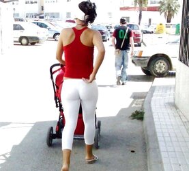 Red-Hot Wives In Witness Through And Taut Leggings