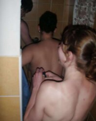 threesome in the shower