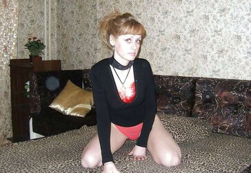 Super-Cute Russian Wifey Position at Home
