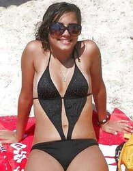 Bikinis bathing suits hooter-slings plumper mature clothed teenager ginormous big