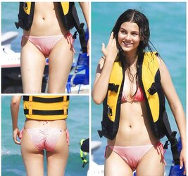 Victoria Justice - hottest bathing suit cameltoe collage