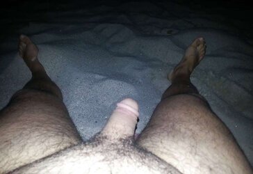 My manmeat on the beach and nail my nymph