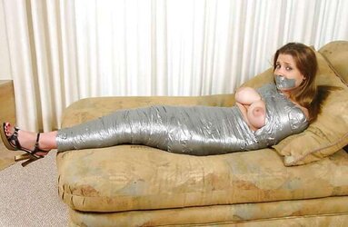 Erica Campbell - Restrain Bondage - Grey Gauze