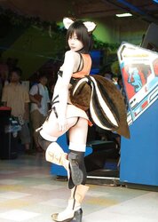 Iiniku ushijima cosplay, Makoto Nanaya blazblue