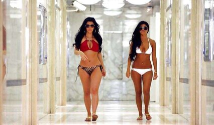 Kim Kourtney and nymphs Kardashian