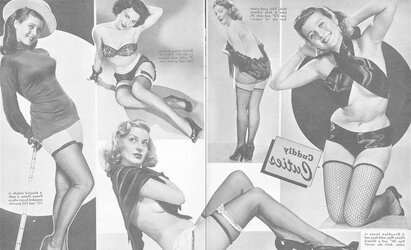 Tights pages from vintage magazines