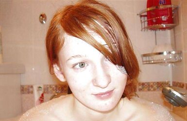 Adorable teenager redhead inexperienced