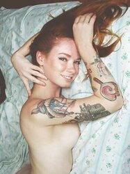 Luxurious gals with Tats