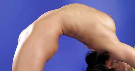 Lala Ruminkina - Dark-Haired Nude Gymnast