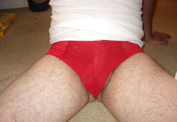 In Crimson undies