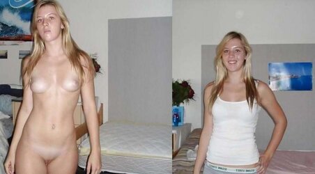 Teenagers Before and After clad disrobed