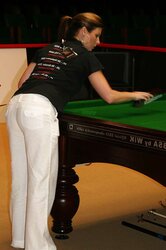 Michaela Tapp snooker referee Fakes and real blend