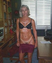 Red-Hot Mature Anne in her Home Office