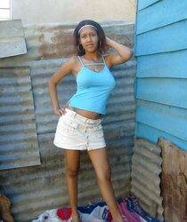 Dominican teenager with yam-sized breasts and super-cute caboose