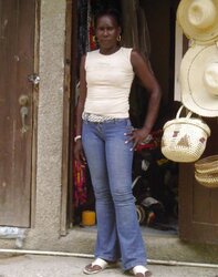 African honeys with camel-toe muff