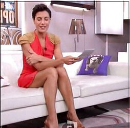Alessandra Sublet French Tv Presenter with fantastic gams