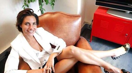 Alessandra Sublet French Tv Presenter with fantastic gams