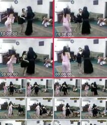 Dancing-hijab niqab jilbab arab turbanli tudung pakimallu(two