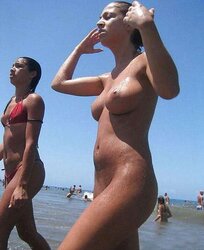 Huge Beach Tits