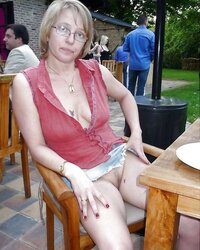 Upskirt At The Restaurant