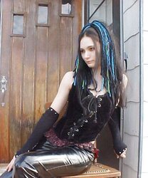 Tiny gothic breezy enjoys spandex, leather and fetish wear