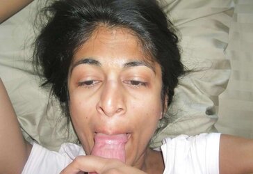 Indian wifey facial cumshot