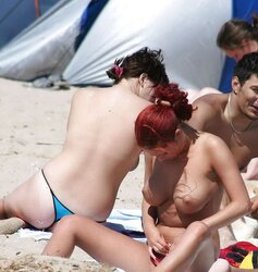 Super-Sexy Funbags Caught On Beach By Voyeur TROC