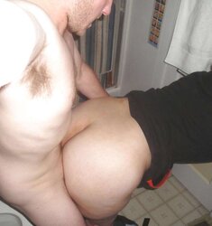 Hump With Chubby Platinum-Blonde In The Bathroom