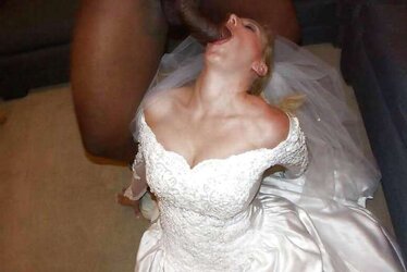 Wedding night with big black cock