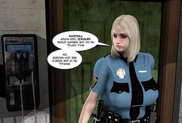 Cartoons: Ass-Fuck zeal of policewoman
