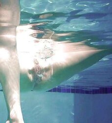 Creampie underwater