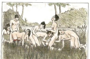 Them. Drawn Porn Art 16 - Naturist Camp c.