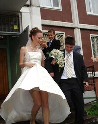 Wedding-Bride upskirt