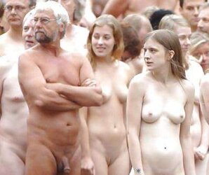 Mingle nude and boned in public