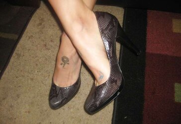 Worn High-Heeled Slippers For Sale