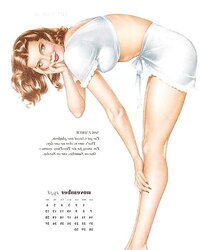 Erotic Calendar 9 - Vargas Clamp-ups
