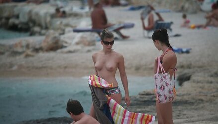 Super-Sexy Day At The Beach 26 -Braless- by Voyeur tROC